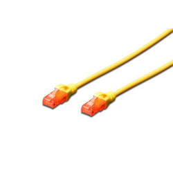 cavo di rete digitus rj45 u/utp cat6 2.00m giallo protezione della