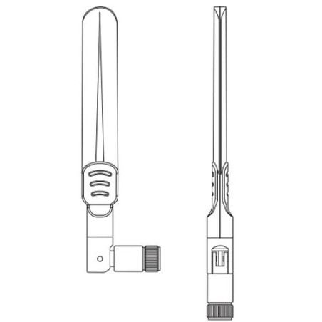 zebra ml-2452-apa2-02 rp-sma 7dbi antenna di rete