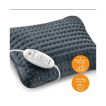 cuscino termoforo beurer hk 48 grigio scuro [27501]