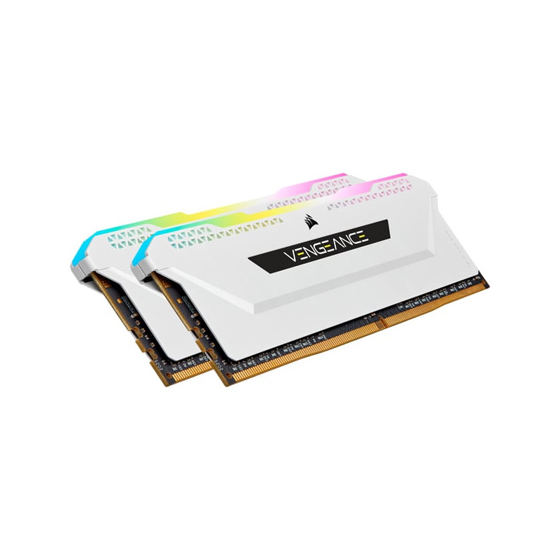 ram dimm ddr4 32gb corsair vengeance rgb pro sl 2x16gb 3200mhz bianco