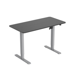 scrivania conceptronic con regolazione elettrica 1200x600mm nero/grigio