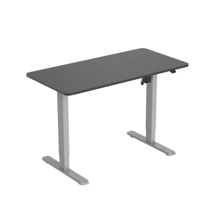 scrivania conceptronic con regolazione elettrica 1200x600mm nero/grigio
