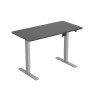 scrivania conceptronic con regolazione elettrica 1200x600mm nero/grigio