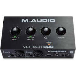 interfaccia audio m-audio m-track duo usb nero