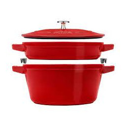 set di pentole zwilling staub in ghisa 24cm/2pz/rosso [40508-384-0]