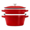 set di pentole zwilling staub in ghisa 24cm/2pz/rosso [40508-384-0]
