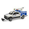modellini bruder ram 2500 service truck con gru e lampeggiante [02509]