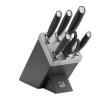 set di coltelli zwilling all star con blocco e pietra per affilare