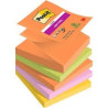 blocco note post-it super sticky 12 blocchi 90 fogli blu/arancione/rosso/giallo