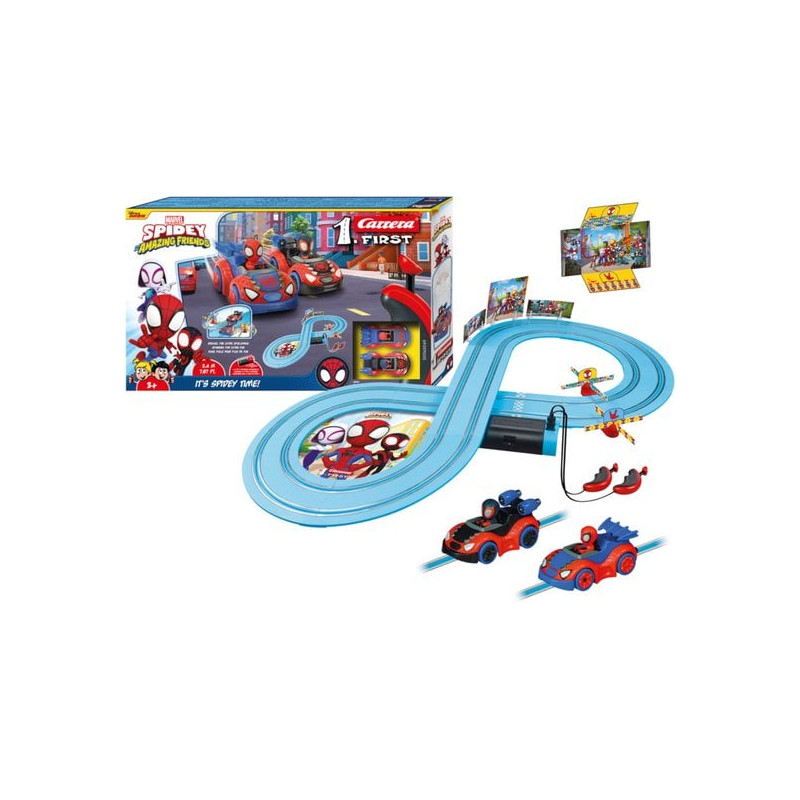 pista da corsa carrera spidey amazing friends 2.4m multicolore [20063049]