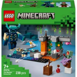 set di gioco lego minecraft 21274 l'incontro con il guardiano