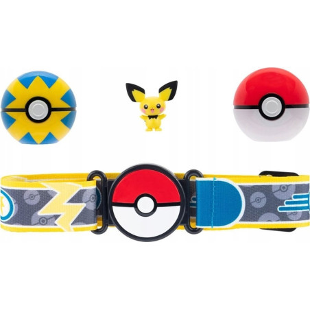 set figurina jazwares pokemon w15 cintura allenatore pokÃ© ball clip
