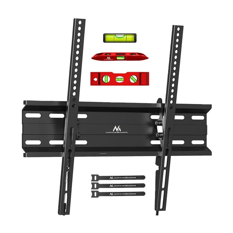supporto tv maclean da parete per tv doppio 32-70" max 45kg