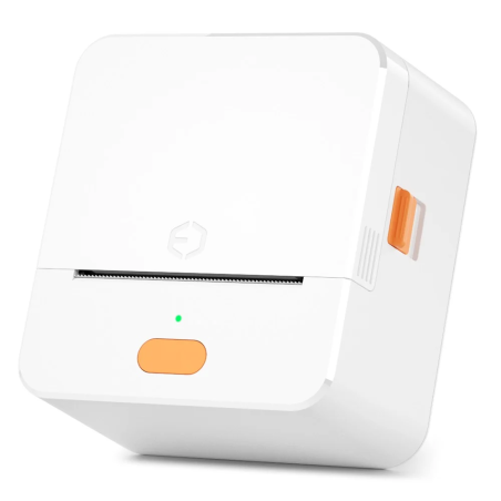 mini stampante termica techly per etichette 203x203dpi bianco