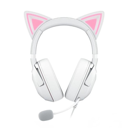 cuffie razer kraken kitty v2 per gaming con microfono bianco [rz04-04730600-r3m1]