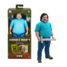 figurina mattel minecraft grande di steve tratto dal film 30cm multicolore