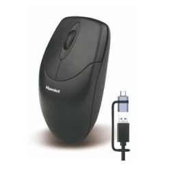 mouse hamlet usb 1000dpi 2 tasti nero [xmiceu2-cx]