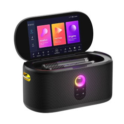 altoparlante lenco ikarao shell s1 con karaoke nero