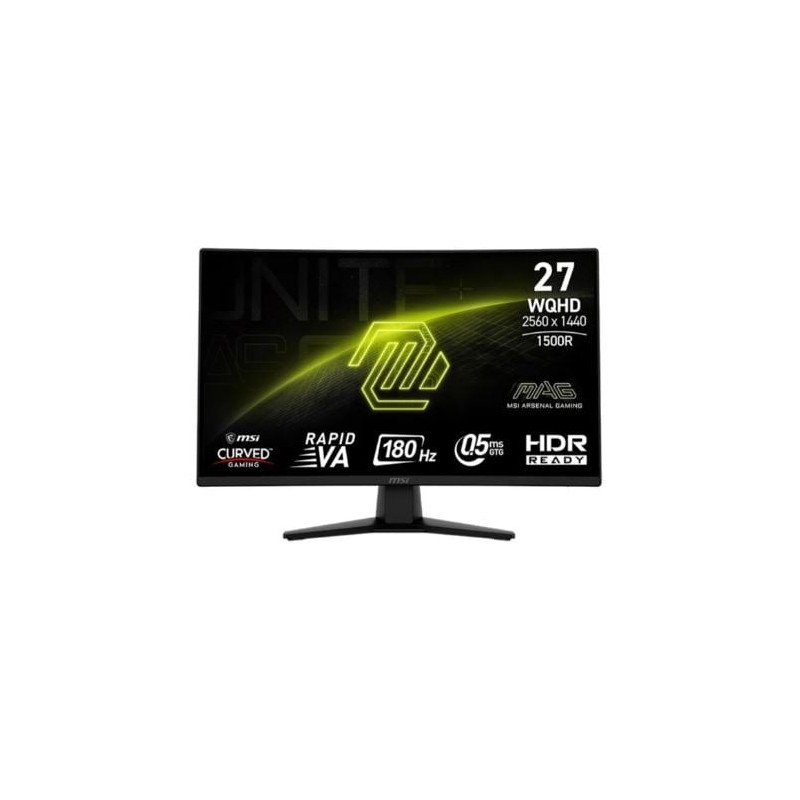 monitor led 27'' msi mag 274cqf quad hd 2560x1440 0.5ms classe