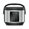 cuociriso rommelsbacher 650 con 12 programmi 3l 600w acciaio inox/nero
