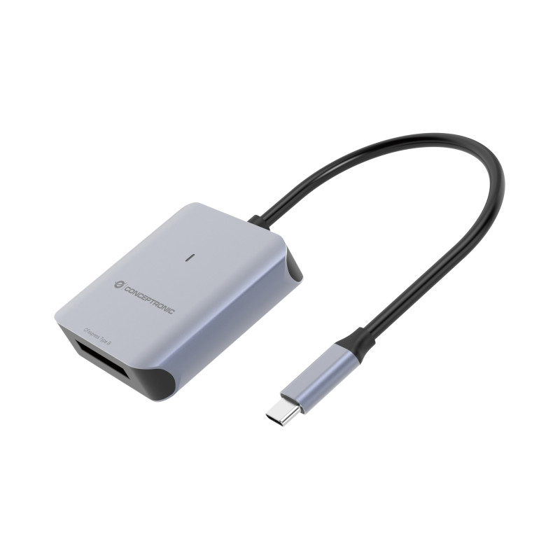 lettore di schede conceptronic cfexpress2.0 usb 3.2 tipo-c grigio