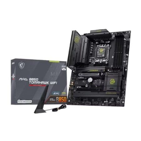 scheda madre amd msi mag b850 tomahawk wifi am5 atx 4x ddr5 nero