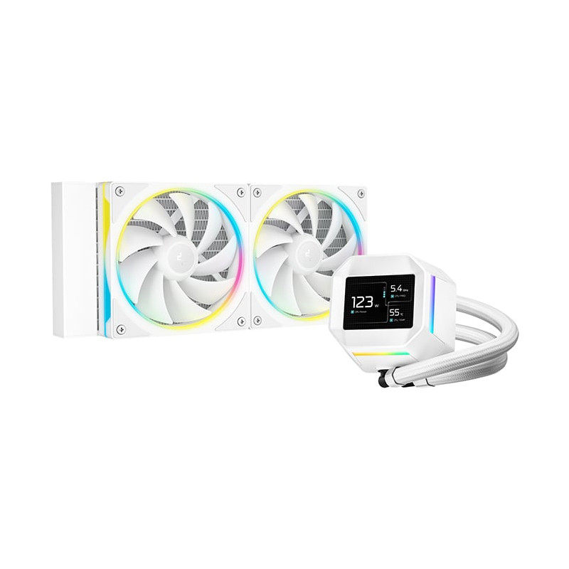 dissipatore cpu a liquido deepcool lm240 120mm bianco [r-lm240-whdmmc-1]