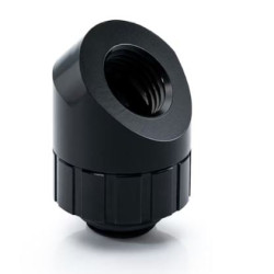 raccordo angolato bitspower artemis a 45 gradi nero opaco