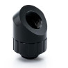 raccordo angolato bitspower artemis a 45 gradi nero opaco