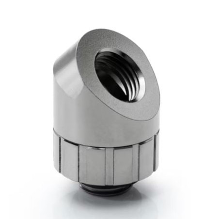 raccordo angolato bitspower artemis a 45 gradi grigio platino