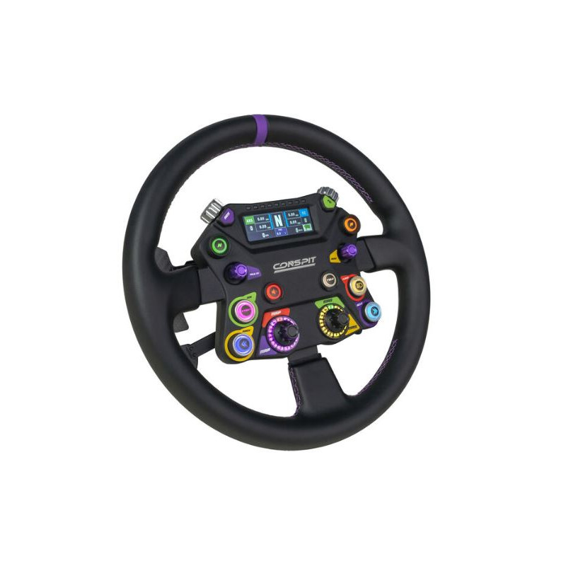 volante conspit 310 apex argb display 2.99" doppi paddle nero