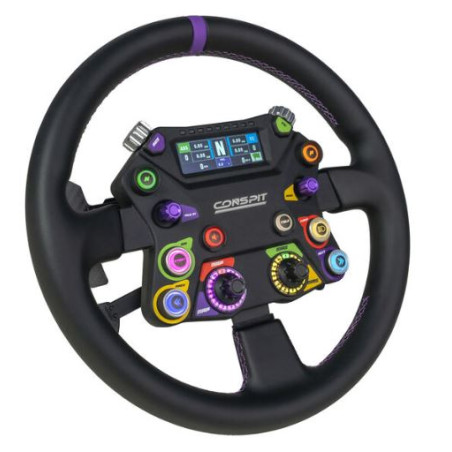 volante conspit 310 apex argb display 2.99" doppi paddle nero