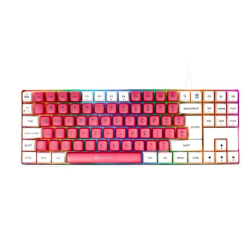 tastiera da gioco gamiac tkl90g kailh red bianco/rosso