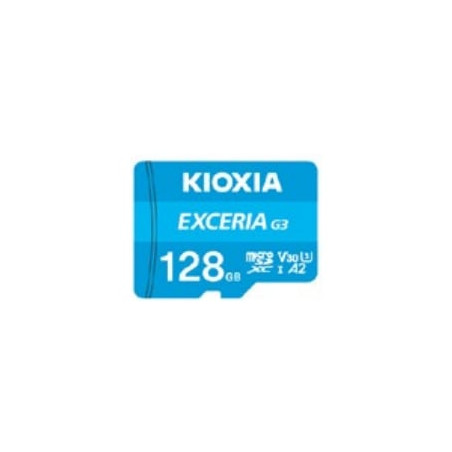 128gb scheda di memoria kioxia exceria g3 microsdxc blu [lmex3l128gg2]