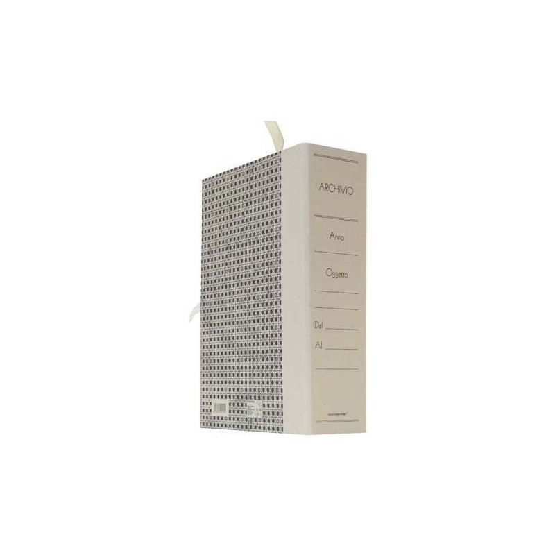 Scatola archivio brefiocart in legno universale 38x27cm dorso 12