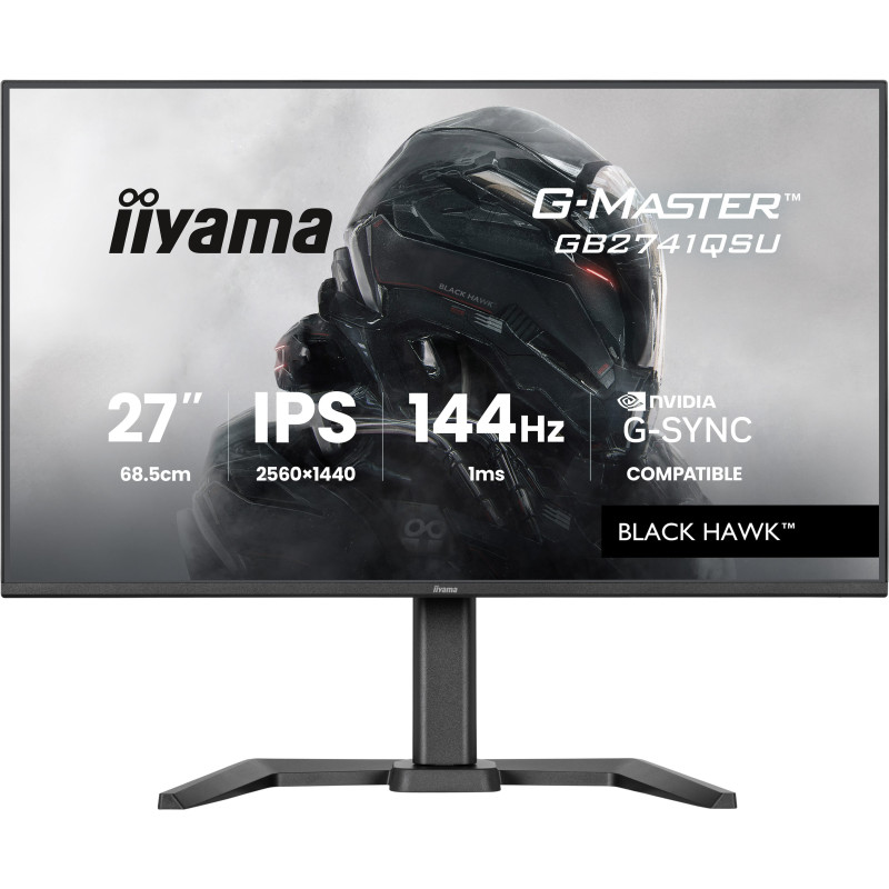 monitor led 27" iiyama g-master gb2741qsu-b1 quad hd