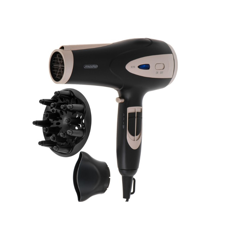 asciugacapelli ionico adler mesko ms 2287 con diffusore e concentratore