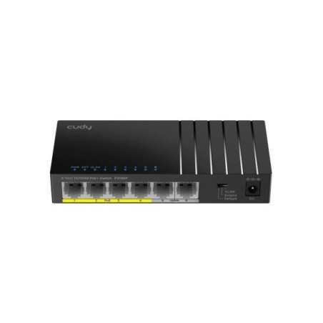 switch cudy fs106p 8 porte fast ethernet 10/100 nero [fs106p]