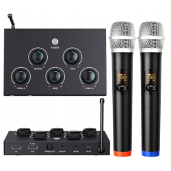 mixer audio dna professional mixmic 2 digitnow con 2 microfoni wireless