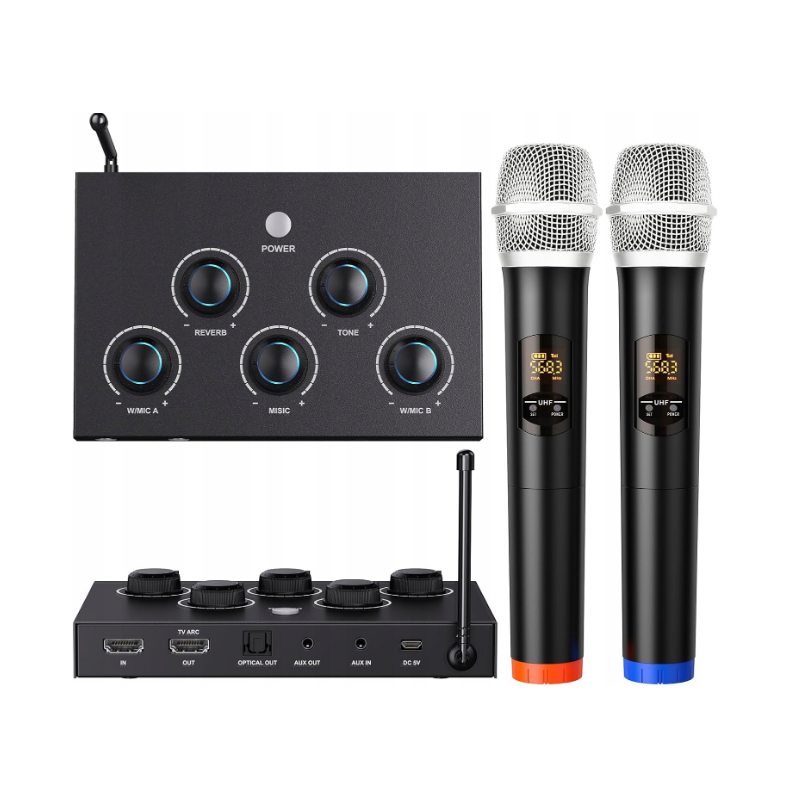 mixer audio dna professional mixmic 2 digitnow con 2 microfoni wireless