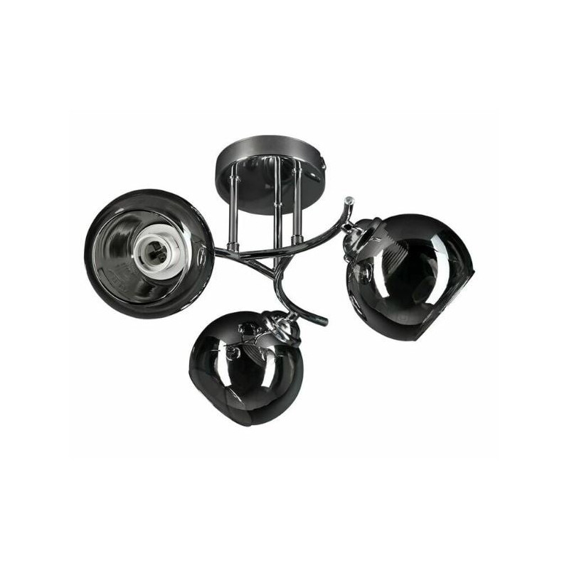 lampada a sospensione activejet aje-paloma 3p 3x40w nero cromato