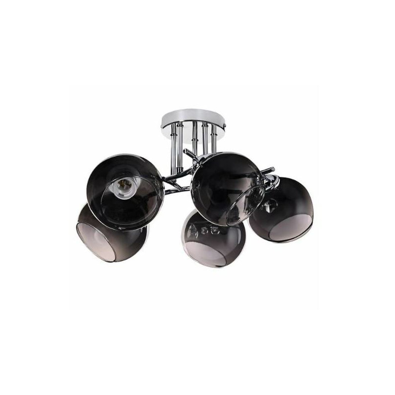 lampada a sospensione activejet aje-paloma 5p 5x40w nero cromato