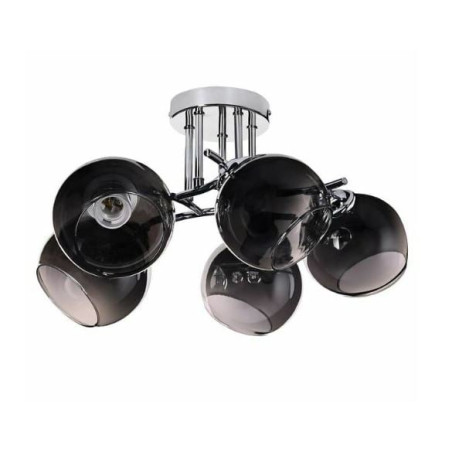 lampada a sospensione activejet aje-paloma 5p 5x40w nero cromato