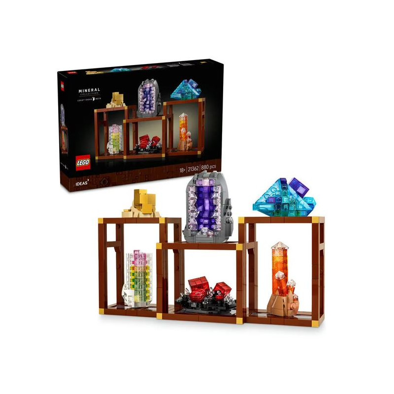 set da costruzione lego ideas collezione minerali multicolore 880pz