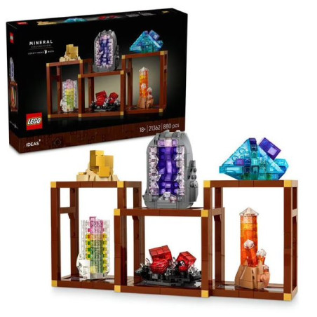 set da costruzione lego ideas collezione minerali multicolore 880pz