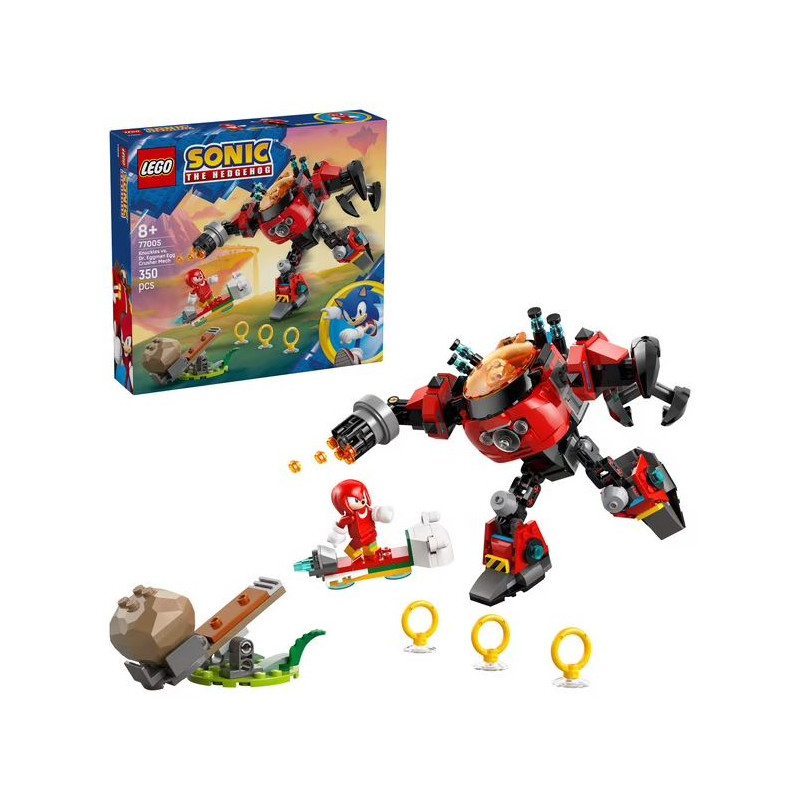 set da costruzione lego sonic the hedgehog knuckles contro l'egg