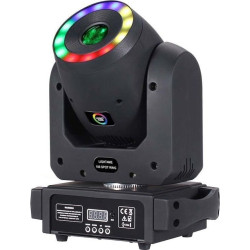 testa mobile led light4me 100 spot ring 150w nero [5908249814189]