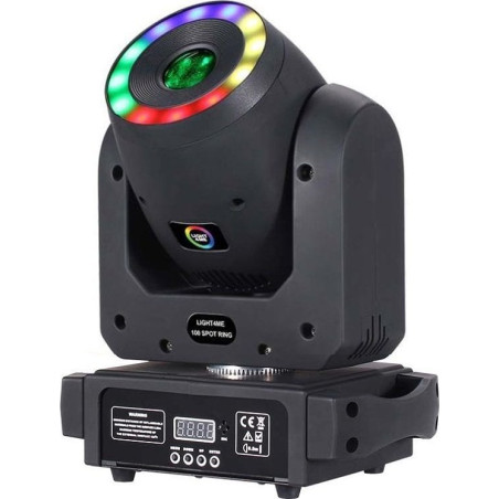 testa mobile led light4me 100 spot ring 150w nero [5908249814189]