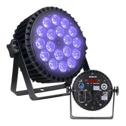 testa mobile led light4me alu quad par 18x6w nero [5908249813069]