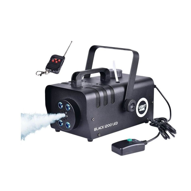 macchina del fumo light4me black 1200 led 1200w nero [5907780140948]